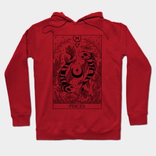 Zodiac sign tarot card Pisces Hoodie